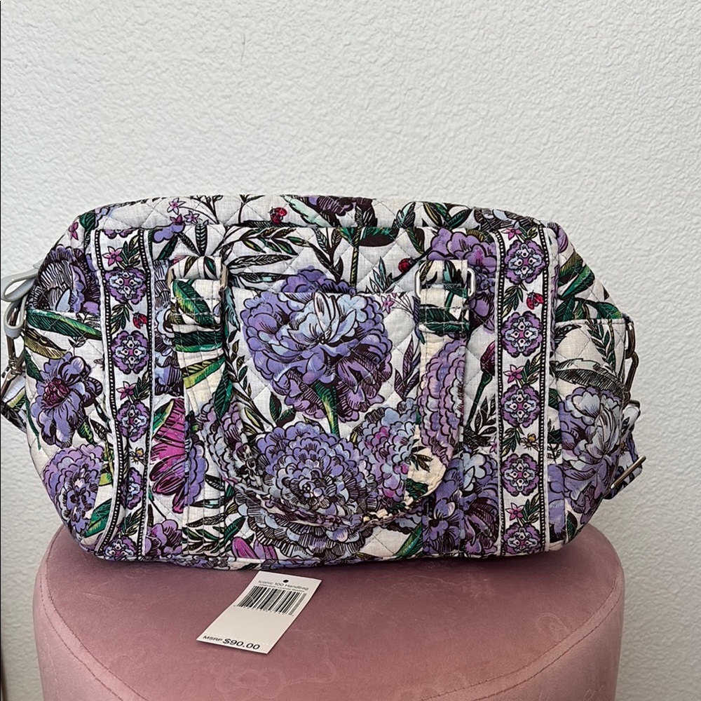 Vera Bradley Iconic 100 handbag Lavender Meadow